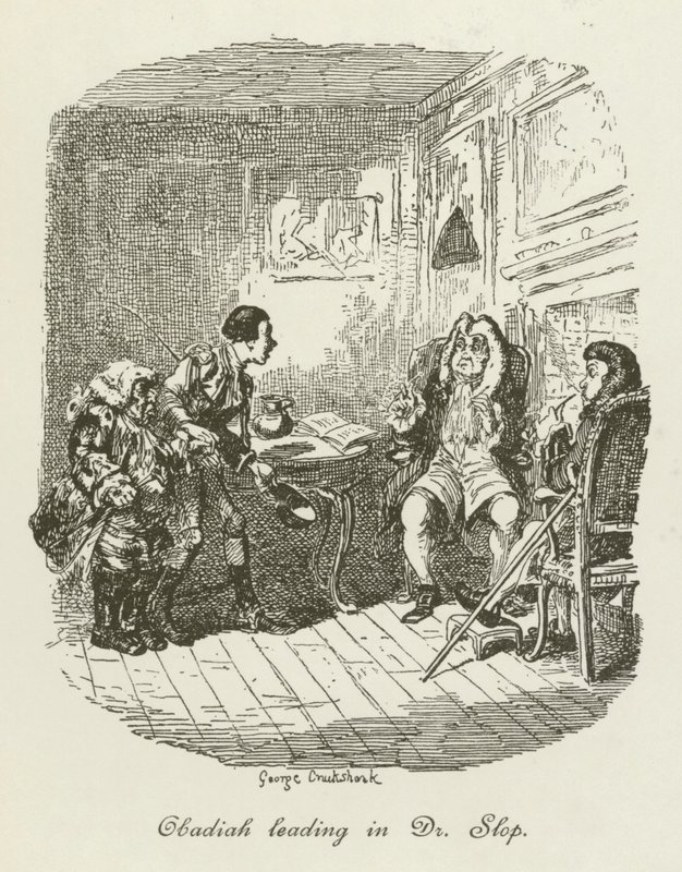 Illustration for Tristram Shandy by after George Cruikshank