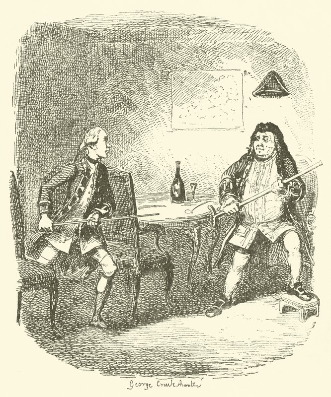 Illustration for Tristram Shandy by after George Cruikshank
