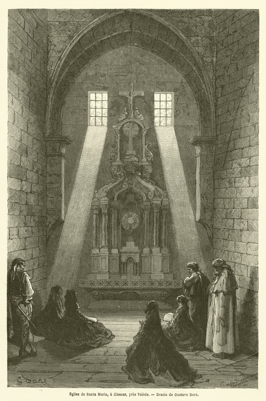 Church of Santa Maria, Illescas, near Toledo by Gustave after Dore