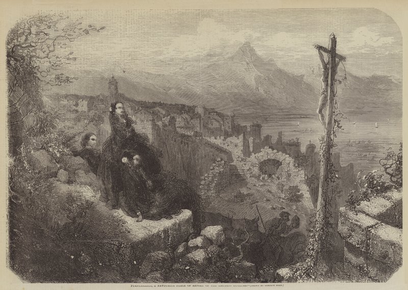 Fuentarabia, a Favourite Place of Resort of the Empress Eugenie by Gustave after Dore