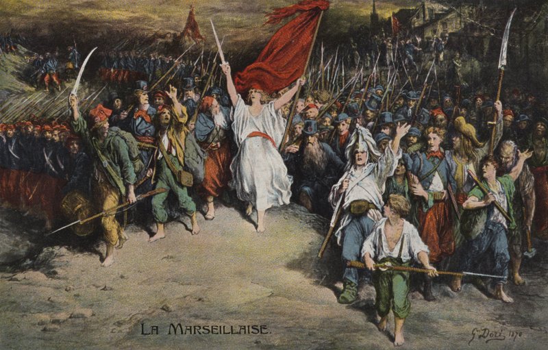 La Marseillaise, 1870 by Gustave after Dore