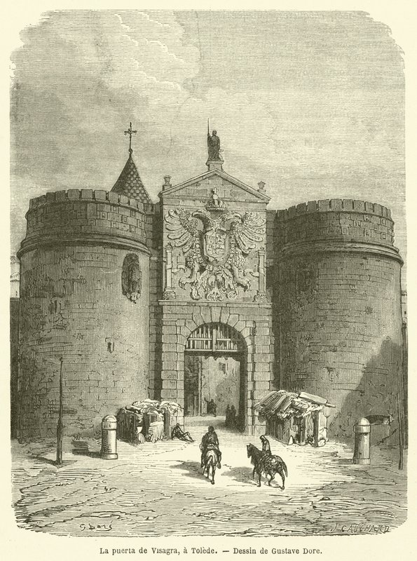 The Gate of Visagra, Toledo by Gustave after Dore