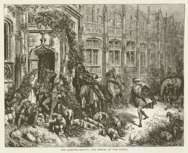 The Sleeping Beauty, the Arrival of the Prince by Gustave after Dore