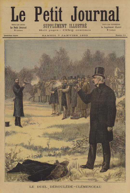 Duel between Paul Deroulede and Georges Clemenceau by after Henri Meyer