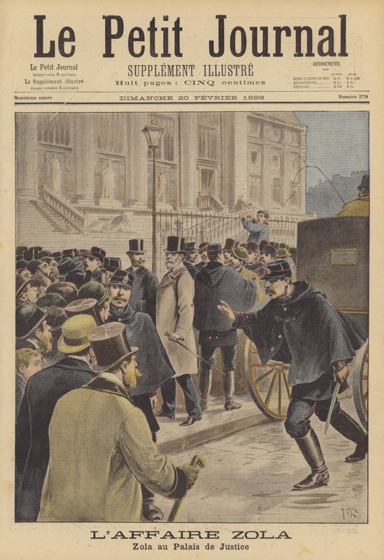 Emile Zola at the Palais de Justice by after Henri Meyer