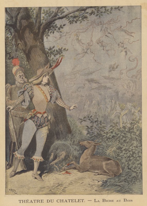 Production of La Biche au Bois at the Theatre du Chatelet by after Henri Meyer