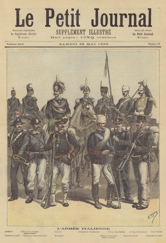 Soldiers of the Italian Army by after Henri Meyer