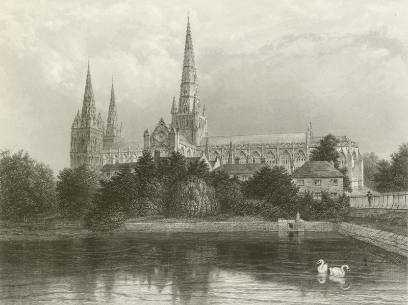 Lichfield Cathedral by Henry after Warren