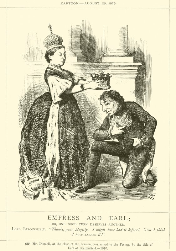 Empress and Earl; or, One Good Turn Deserves Another by after John Tenniel