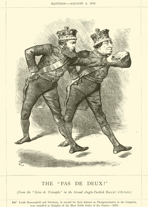 The Pas De Deux! by after John Tenniel