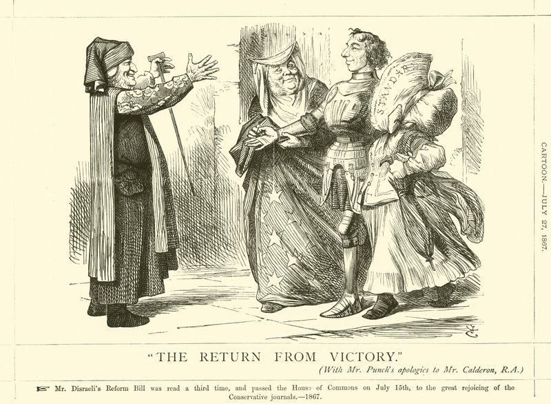 The Return from Victory by after John Tenniel