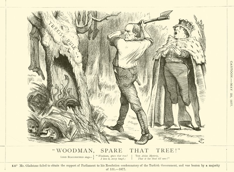 Woodman, Spare That Tree! by after John Tenniel