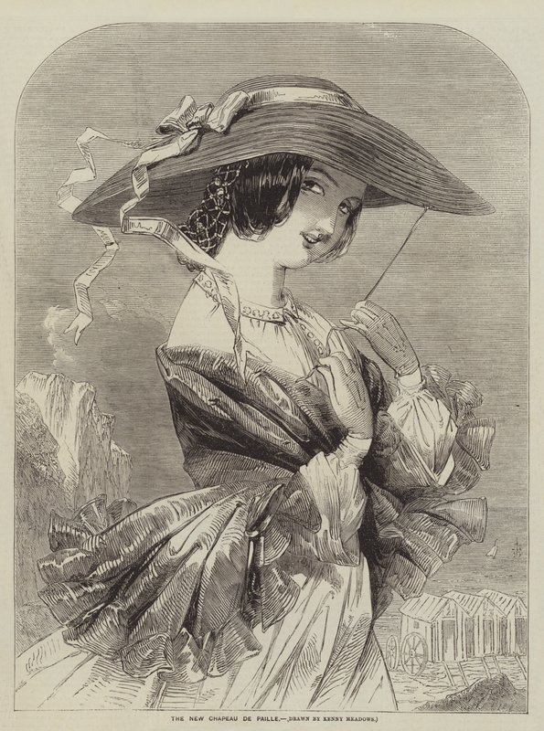 The New Chapeau de Paille by after Joseph Kenny Meadows