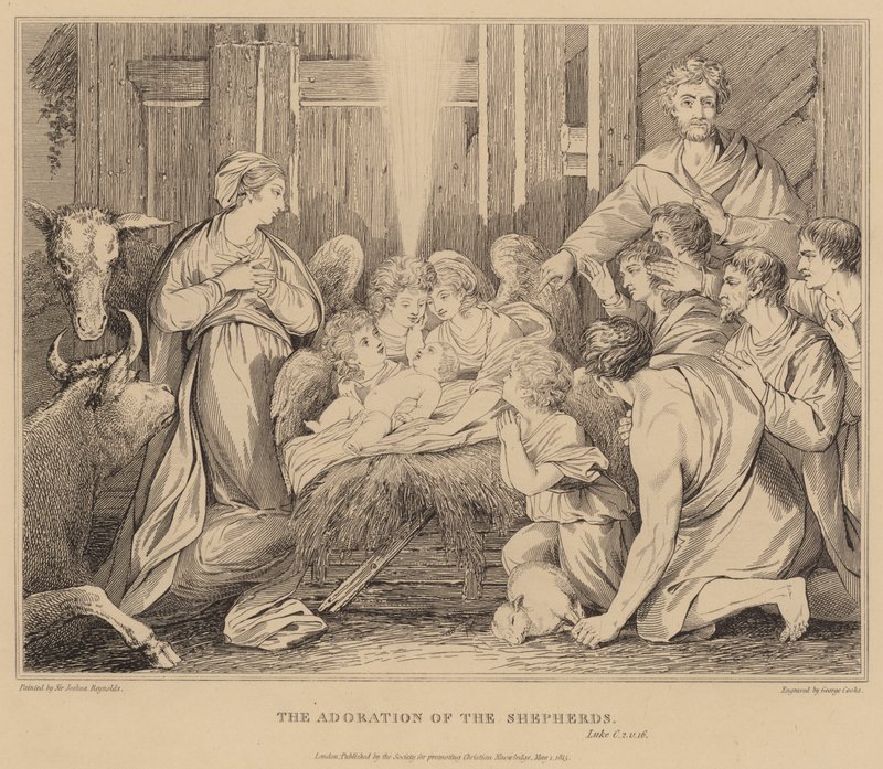 The Adoration of the Shepherds, Luke by after Joshua Reynolds