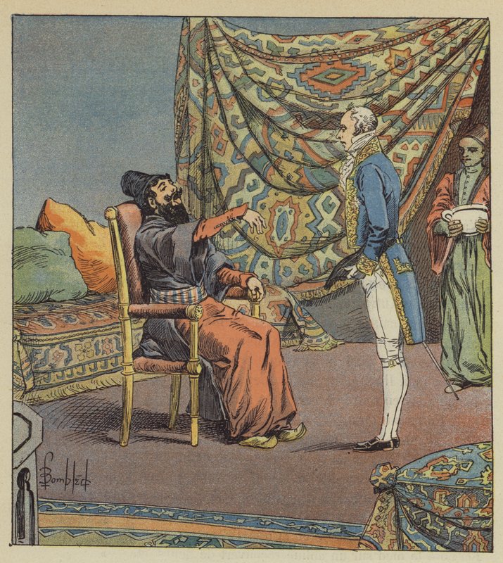 Asker-Khan, ambassador of Persia, takes Marbois, president of the Court of Accounts, for the doctor by after Louis Charles Bombled