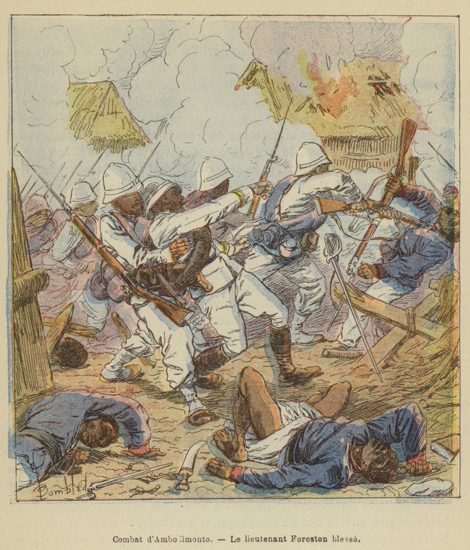 Battle of Ambodimonto, Lieutenant Foreston Wounded by after Louis Charles Bombled