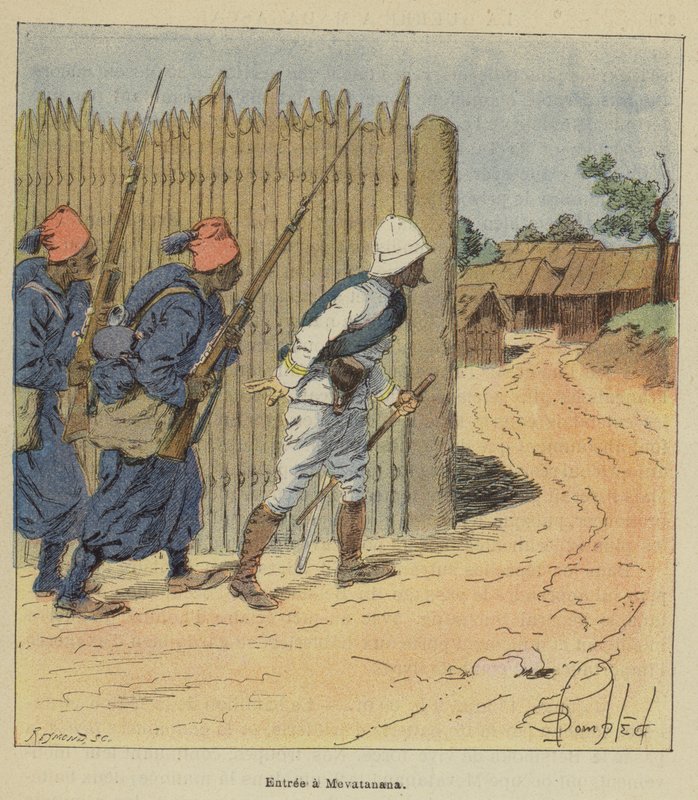 Entrance to Mevatanana by after Louis Charles Bombled