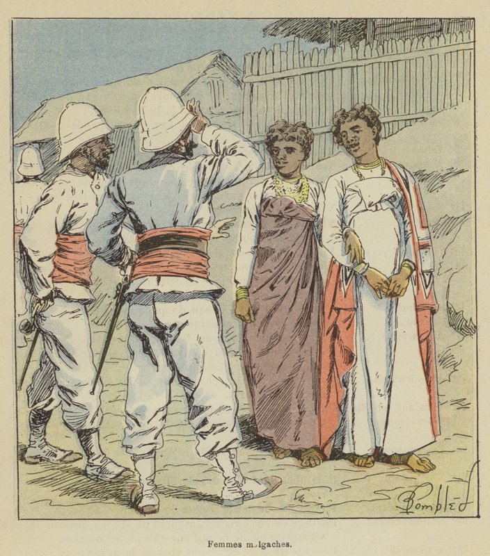 Malagasy Women by after Louis Charles Bombled