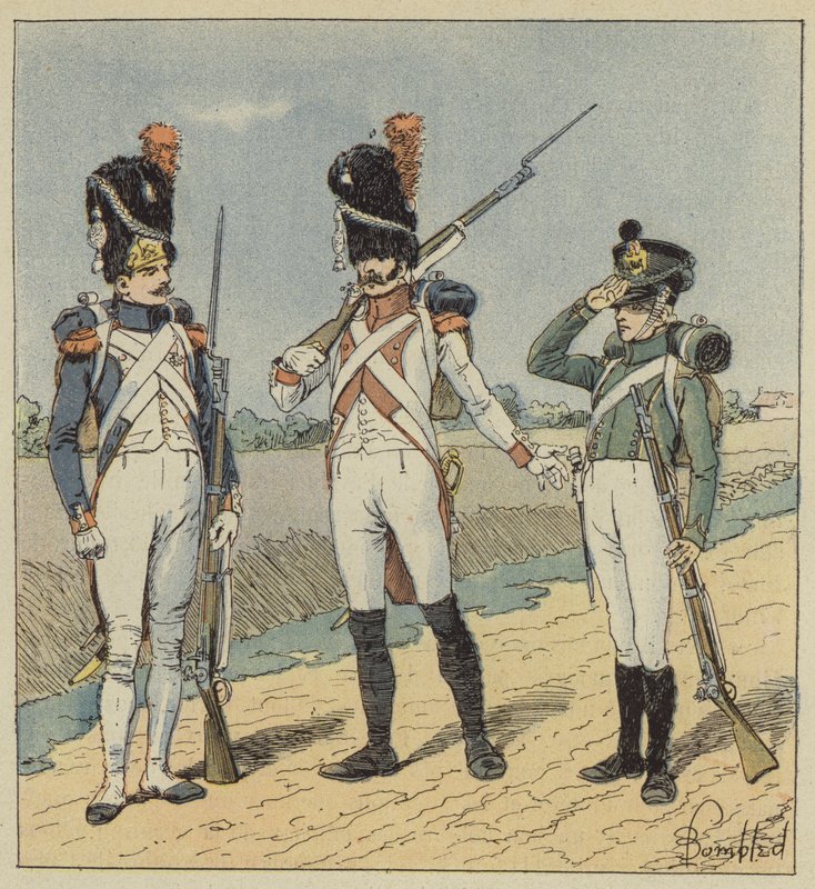 Imperial Guard, Grenadiers, 1st Regiment, 2nd Regiment, Pupils by after Louis Charles Bombled