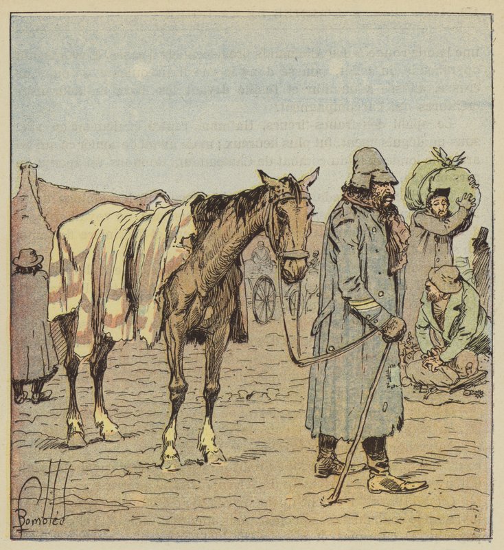 Jewish Merchant Accompanying the German Armies, from Nature by after Louis Charles Bombled