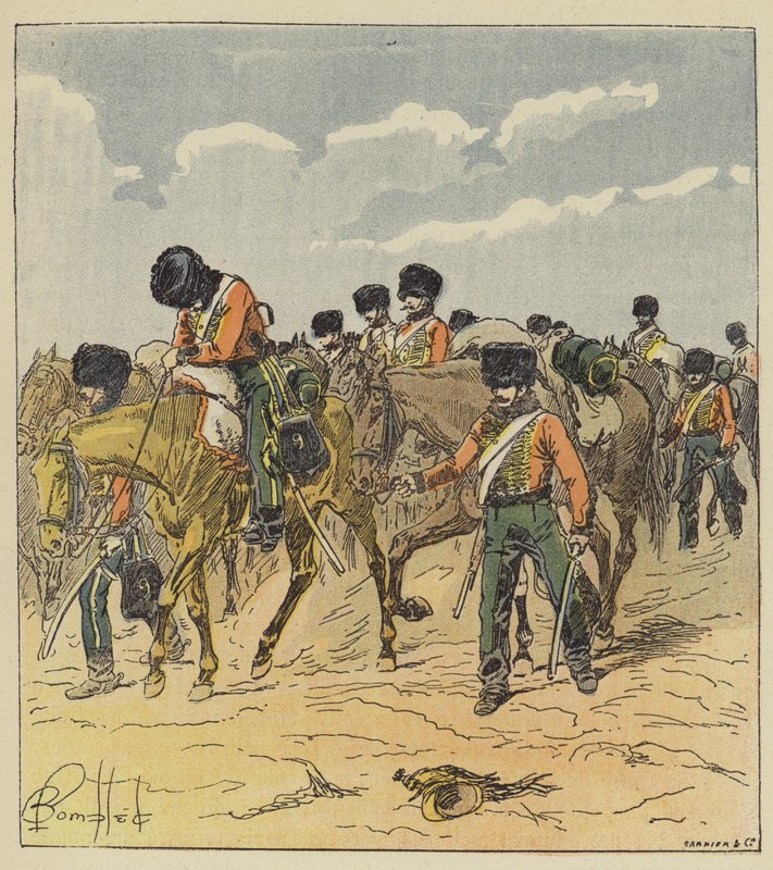 The army crossed this space with difficulty by after Louis Charles Bombled