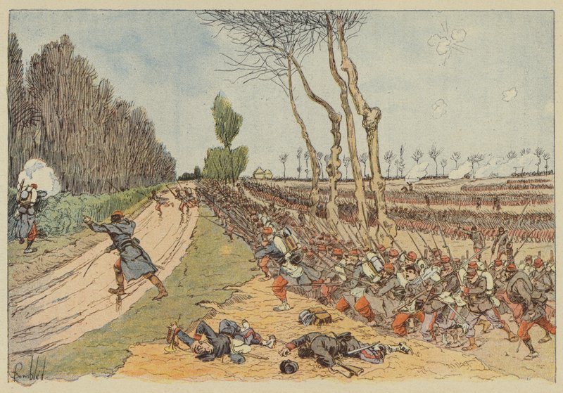 The French Capture the Park of Coulmiers by after Louis Charles Bombled