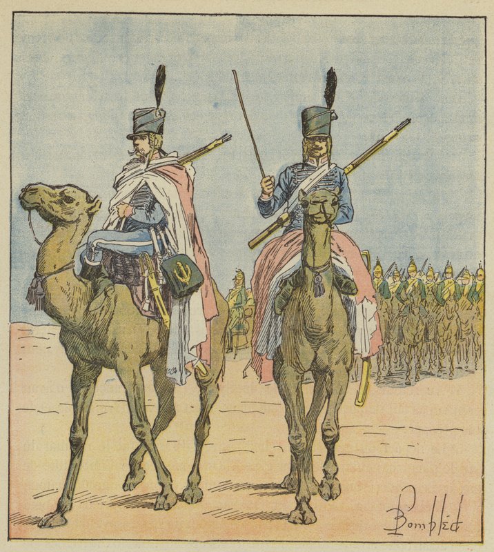 Napoleon created camel regiments by after Louis Charles Bombled