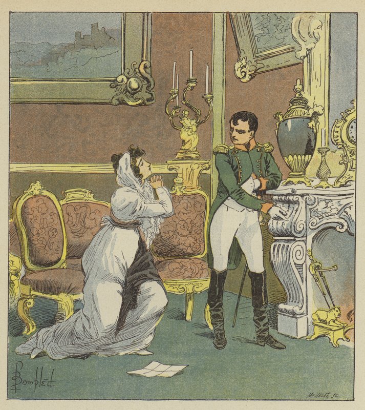 Napoleon and Mrs. Hatzfeld by after Louis Charles Bombled