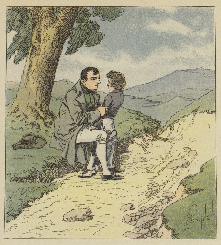 Napoleon and Tristan de Montholon by after Louis Charles Bombled