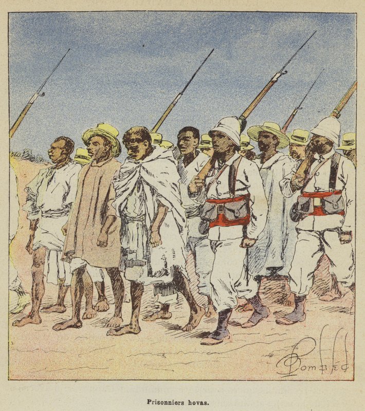 Hova Prisoners by after Louis Charles Bombled