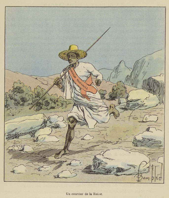 A Courier of the Queen by after Louis Charles Bombled
