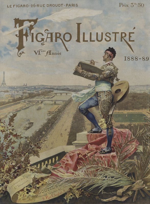 Cover of Le Figaro Illustré, 1 December 1888 by after Ludovico Marchetti