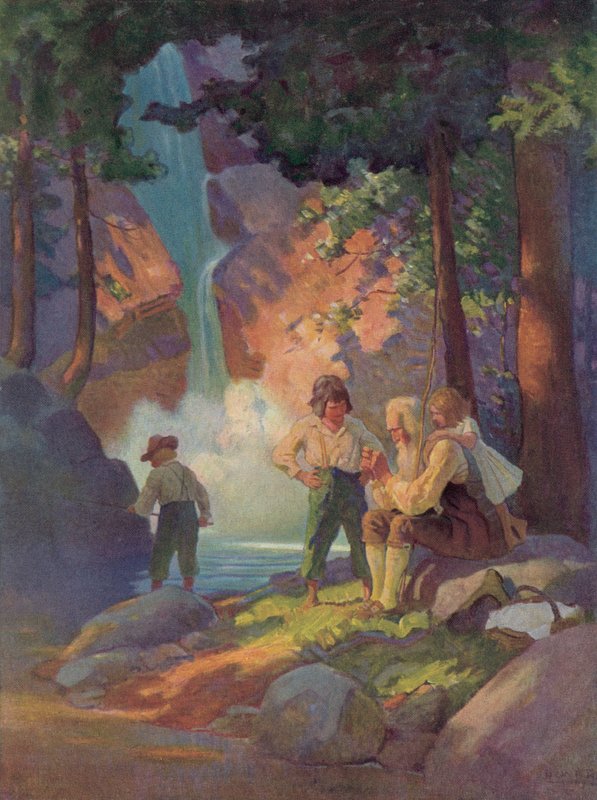 Illustration for Rip Van Winkle by after Newell Convers Wyeth