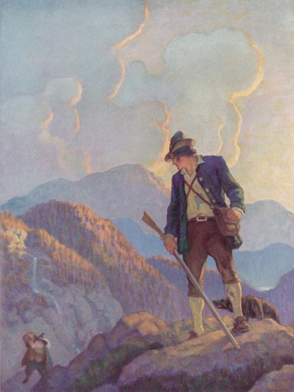 Illustration for Rip Van Winkle by after Newell Convers Wyeth