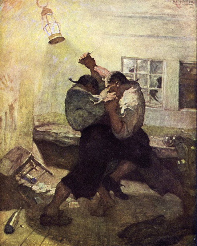 Illustration for Treasure Island by after Newell Convers Wyeth