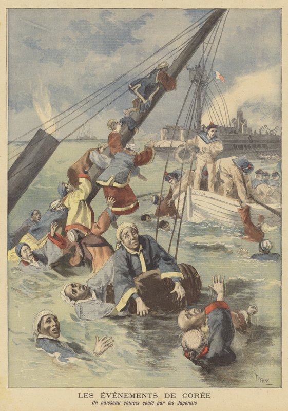 A Chinese Ship Sunk by the Japanese off Korea by after Oswaldo Tofani