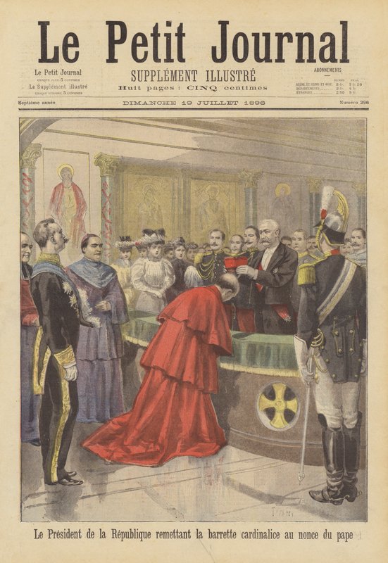 President Faure of France Placing the Cardinal