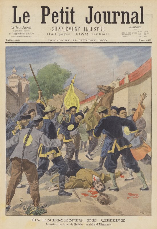 The Boxer Rebellion: the murder of the German envoy to Beijing by after Oswaldo Tofani