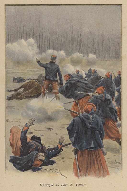 The Attack of the Parc de Villiers by after Paris