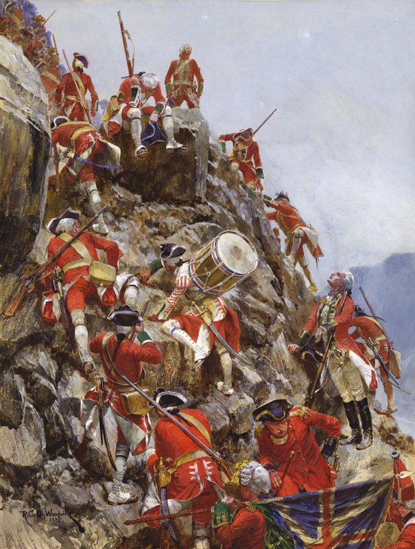 Scaling of the Heights of Abraham by after Richard Caton II Woodville