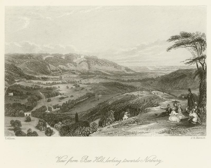 View from Box Hill, Looking Towards Norbury by after Thomas Allom