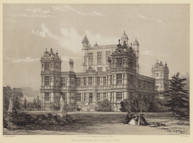 Wollaton Hall, Nottinghamshire by after Thomas Allom