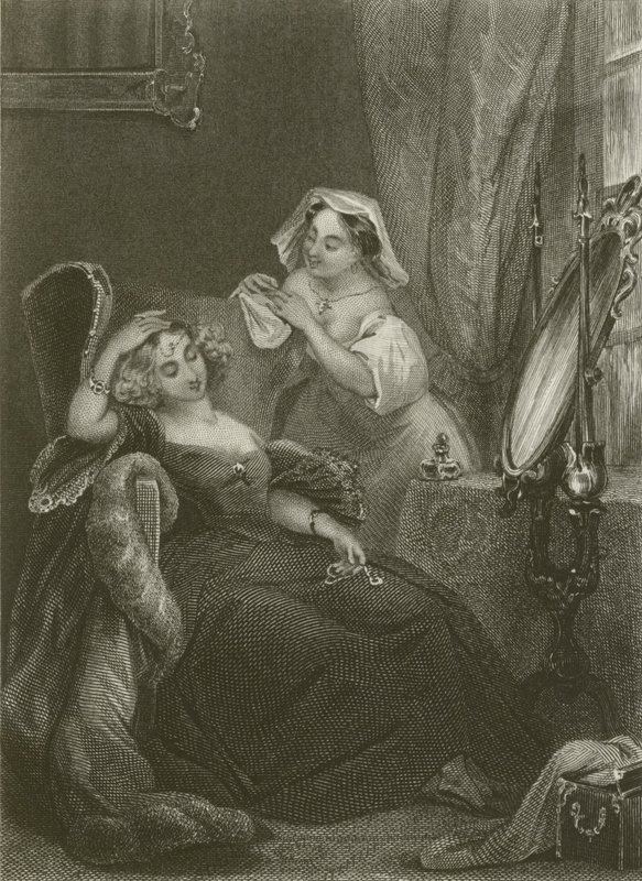 The Young Widow by after Tony Johannot