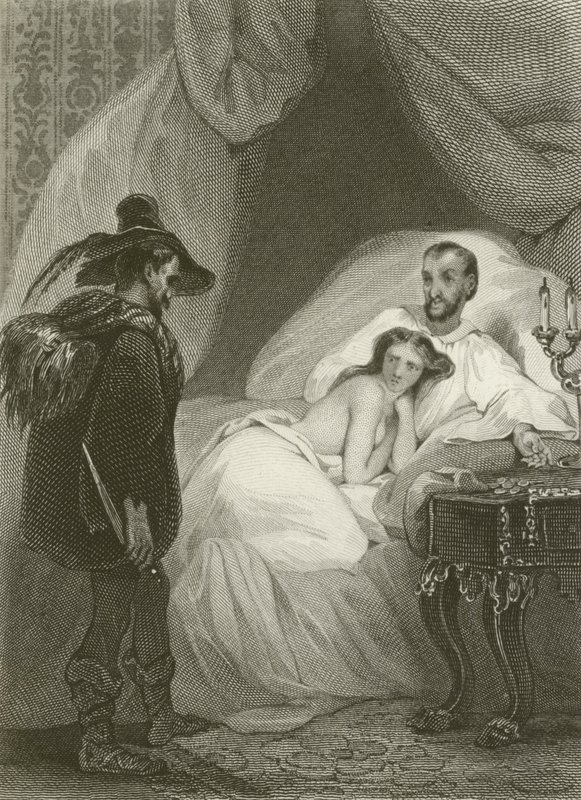 The Husband, the Wife, and the Thief by after Tony Johannot