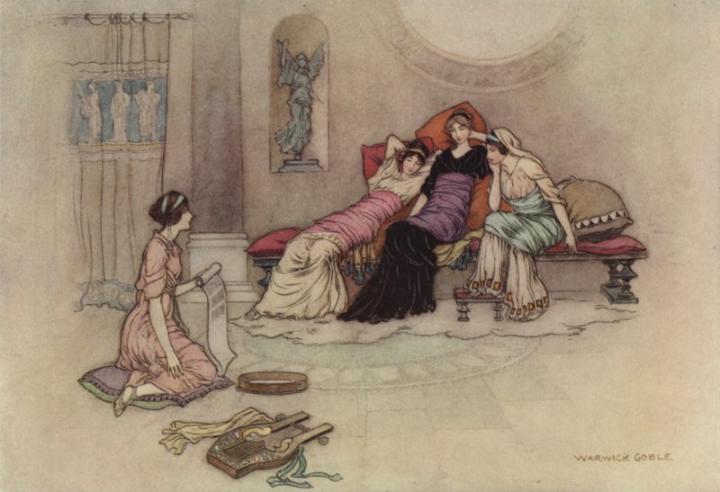 Geoffrey Chaucer, Troilus and Criseyde by after Warwick Goble