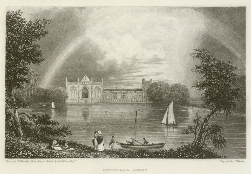 Newstead Abbey by William after Westall