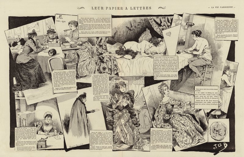 Their Letter Paper by Jacques Marie Gaston Onfray de Breville (Job)