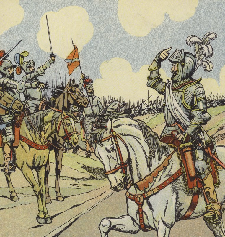 King Henry IV of France at the Battle of Ivry, 1590 by Onfray de Breville Job