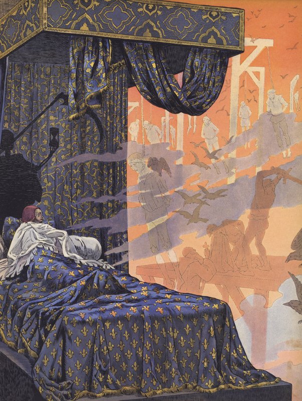 Louis XI of France Experiencing Nightmares of the Horrors Carried Out During His Reign by pseudonym for Onfray de Breville Job