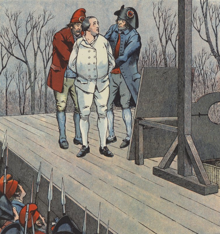 The Execution of King Louis XVI of France, 1793 by pseudonym for Onfray de Breville Job